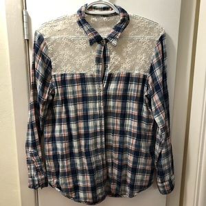 Paper Crane button down collared shirt